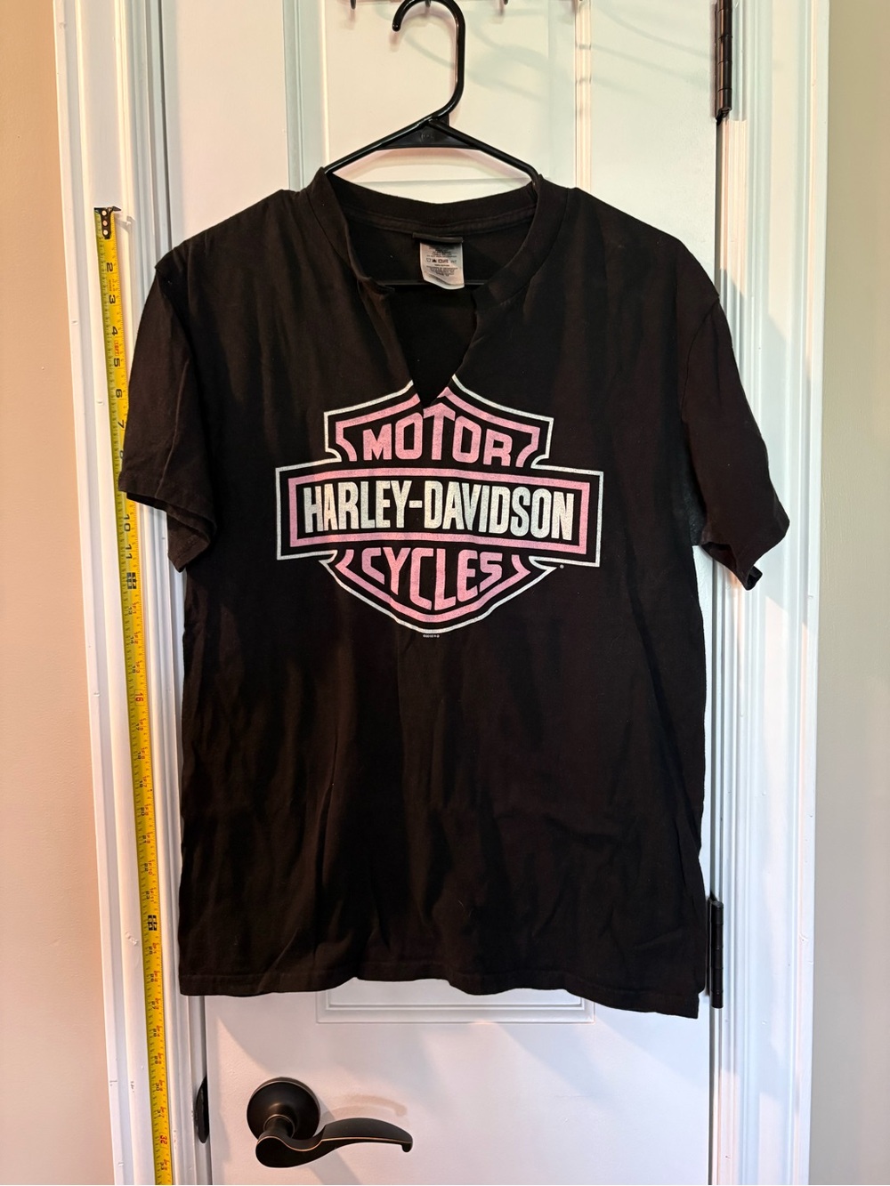 Harley-Davidson Black Tee with Pink Logo